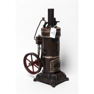 vintage toy steam engine   pressure weight 