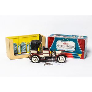 Tin toy, car, Schuco, clockwork Mercedes/Simplex, 1902, boxed