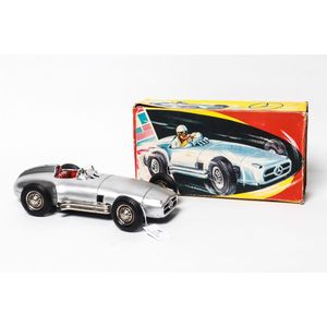 Tin plate car, boxed West German Nf friction Mercedes Benz open…