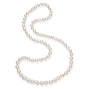 Australian South Sea pearl necklace, the graduated bell-shaped&hellip;