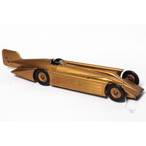 Golden arrow tin plate clockwork land speed record car by…