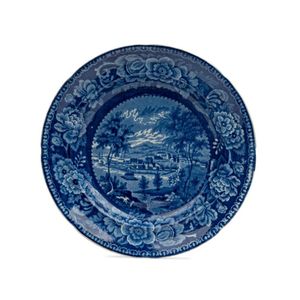'Hobart Town' circa 1825, Staffordshire earthen ware plate with&hellip;