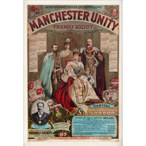 Manchester Unity Friendly Society calendar/poster for 1902…
