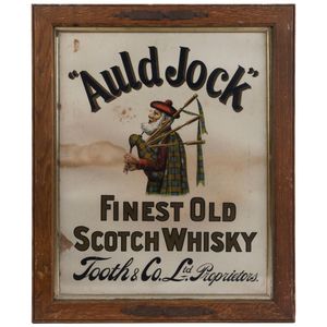 Tooth & Co. Poster: 'Auld Jock' Finest old Scotch Whisky poster,…