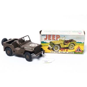 Mid 20th century, Triang Minic Jeep no. 2, clockwork by Lines…