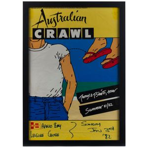 Australian Crawl 'Thongs & T-Shirts Tour 1981/82' poster,…