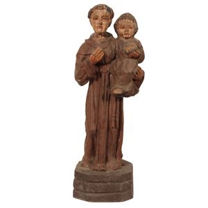 Religious figure, late 18th century, Saint Anthony of Padua…