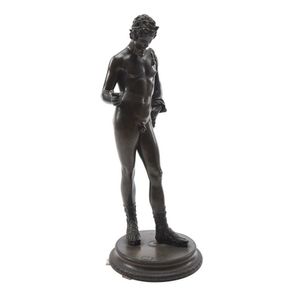 Art Deco bronze sculpture bust young Achilles 34 cm /13 inch