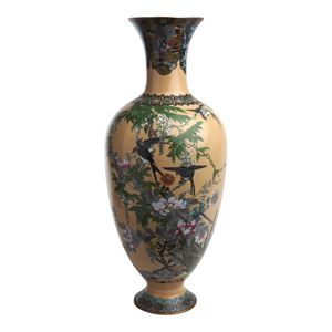 A large Japanese cloisonne vase, Meiji period (1868-1912), of…