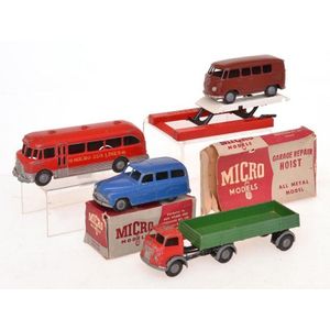 Five micro models including G/31 Bedford Bus, G/36 Volkswagen…