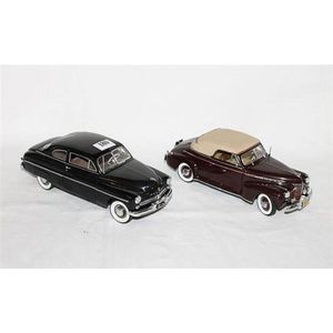 Two Danbury Mint models, including 1949 mercury club Coupe