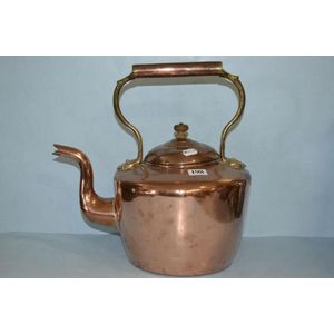 Antique copper kettle - Copper - Metalware