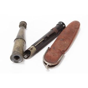Two late 19th/20th century rock mineral Telescope/ monocular,…