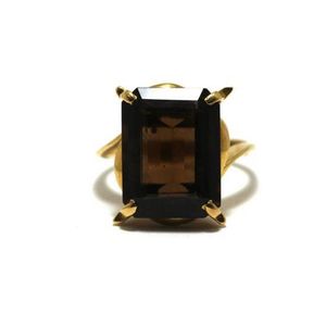 18ct Gold Smokey Quartz Ring from Verna Jane Arthur Collection - Rings ...