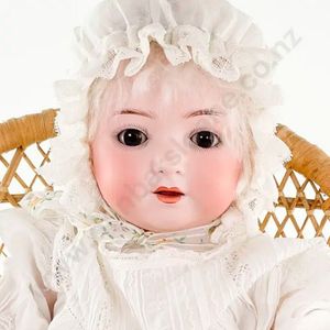 Heubach Koppelsdorf bisque character toddler doll, sleeping…