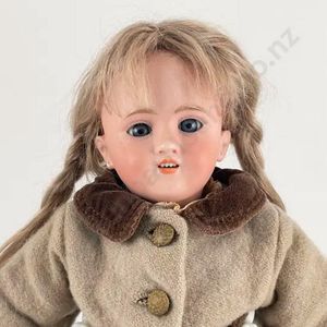 Simon & Halbig bisque doll, sleeping blue eyes open mouth with&hellip;
