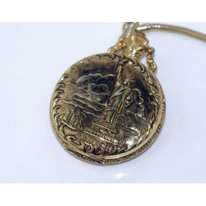 Montre De Poche Commémorative Statue De La Liberté 1886-1986 - Mécanisme Quartz, Occasion