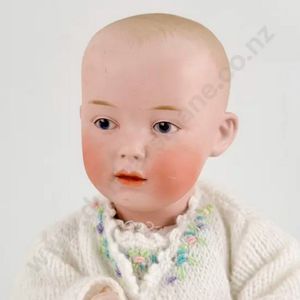 Gebruder Heubach character baby doll, intaglio all painted…