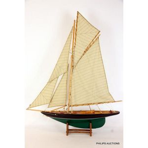 A timber model boat., a cape horn timber sailing ship fitted…