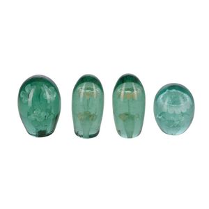 Four Victorian glass dump paperweights, late 19th century,…
