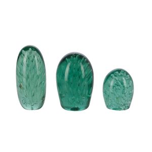 Three Victorian glass dump paperweights, late 19th century,…