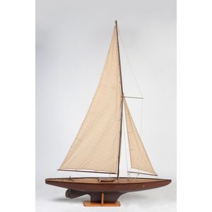 Two scale model pond yachts, American 20th century, includes…