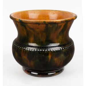 Mottled Glaze Hoffman Pottery Jardiniere - Australian Themes & Other ...