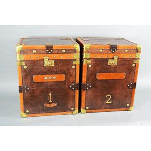 Antique Louis Vuitton toolbox in Mahagony wood - Pinth Vintage Luggage