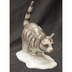 Royal Copenhagen standing cat figurine #372, designed Harold&hellip;