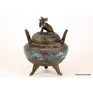 Dragon Phoenix old Estate incense burner VASE censer bronze pot antique A pair 