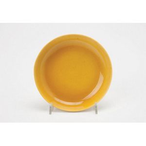A rare marked period Imperial sauce dish covered in an egg yolk…