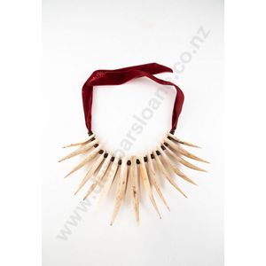 Fijian Wasekaseka (sperm whale tooth necklace), Restrung with…