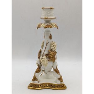 Moore Brothers porcelain candlestick, 19th century. With gilded…