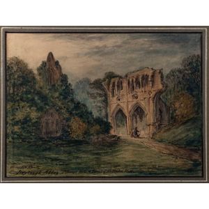 John Le Conte (1816 - 1886), Dryburgh Abbey, St. Mary's Aisle &…