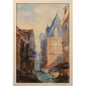 Edward Matthew Hale (1852-1924), The Street In Grenoble,…