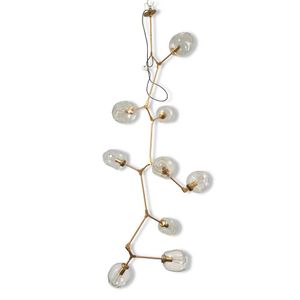 Lindsey Adelman 9 globe bubble chandelier; hand blown glass,…