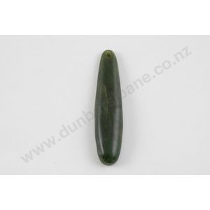 Pounamu kuru pendant, Kawakawa variety nephrite with…