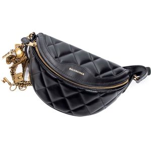 Balenciaga Quilted Belt Bag with Paris Charms - Handbags & Purses ...