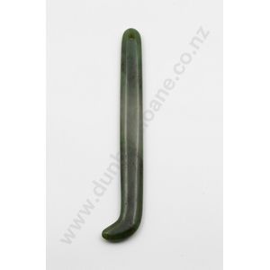 A large and impressive pounamu kapeu (ear pendant), Kawakawa…