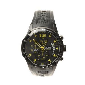 Rochet Sport Carbon Chronograph Watch with Yellow Accents - Watches ...