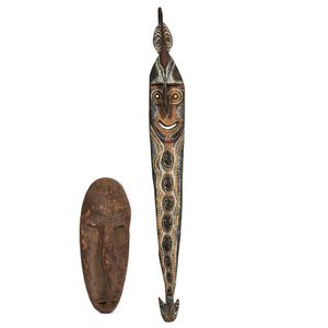 Abelam carved and painted sculpture, East Sepik Province, Papua…