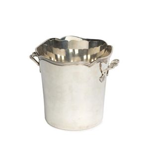 A fine quality silver plated twin handled wine cooler French,…