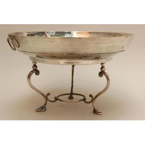 Good silver plate warming dish, with circular bowl set with…