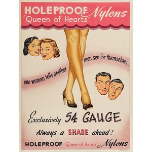 Holeproof ?Queen of Hearts? Nylons, printed by New Zealand…