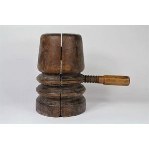 Antique French wooden hat stretcher block, 29 cm high, 19 cm…