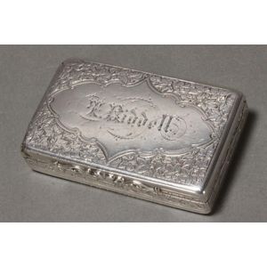 Silver plated book-shaped snuff box, England, 1860-1876