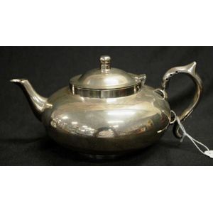 Silver plate 'Perfect' teapot with tea infuser.