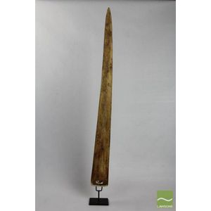 Swordfish bill on stand of large proportions with tapered shape…