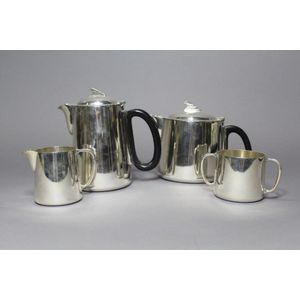 Mid-century style silver plate tea and coffee set by James…