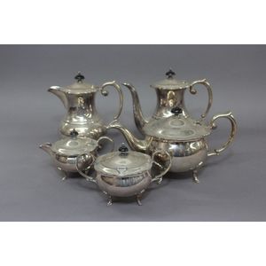 Angus & Coote Rundle silver plated five piece tea and coffee…